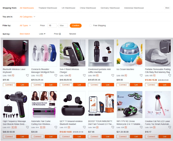 Dropshipping Mall advantages showcase